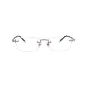 Montblanc Square-Frame Titanium Optical Frames Silver Mens